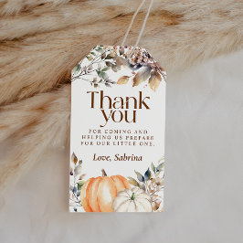 秋の感謝祭 パンプキン ベイビーシャワー 感謝の気持ちを伝えるギフト ギフトタグ