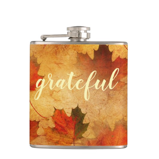 秋の感謝祭 フラスク (正面)