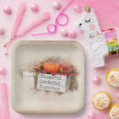 秋の感謝祭 ペーパープレート (パーティー)