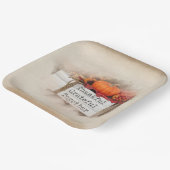 秋の感謝祭 ペーパープレート (傾斜あり)