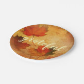 秋の感謝祭 ペーパープレート (アングル)