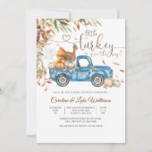 秋の感謝祭 赤ちゃん歓迎会 招待状 (正面)