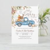 秋の感謝祭 赤ちゃん歓迎会 招待状 (スタンド正面)