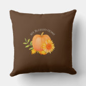 秋の感謝茶 クッション (裏面)