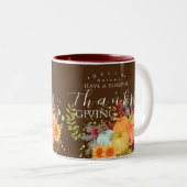 秋の感謝茶 ツートーンマグカップ (正面右)