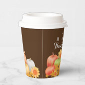 秋の感謝茶 紙コップ (右)