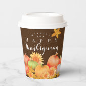 秋の感謝茶 紙コップ (正面)