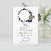 秋の我が家 お引越しのお知らせ 招待状 (スタンド正面)
