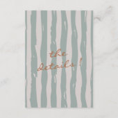 秋の手の書ピンスリプ結婚の詳細 エンクロージャーカード (裏面)