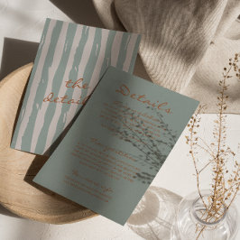 秋の手の書ピンスリプ結婚の詳細 エンクロージャーカード