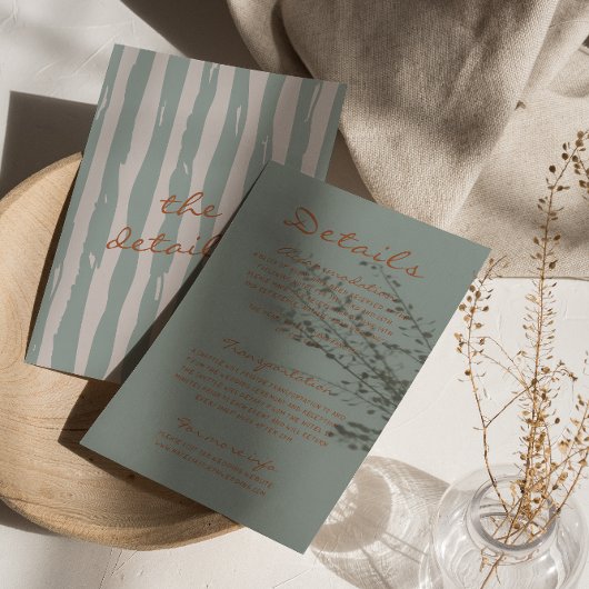 秋の手の書ピンスリプ結婚の詳細 エンクロージャーカード