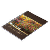 秋の手帳の反射 ノートブック (左側)