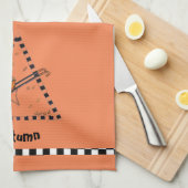 秋の手押し車 キッチンタオル (四つ折り)