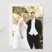 秋の投稿または結婚後の写真招待状 招待状 (裏面)