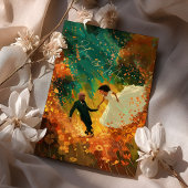 秋の抱擁結婚 招待状