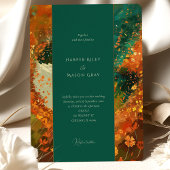 秋の抱擁結婚 招待状