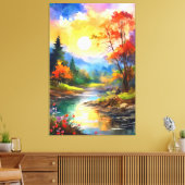 秋の抱擁 キャンバスプリント (インサイチュ (リビング))