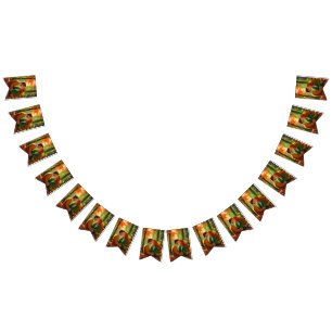 秋の抱擁 バンティングフラッグ