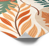 秋の抱擁:抽象芸術植物学の旅 ポスター (角)