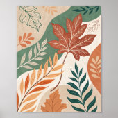 秋の抱擁:抽象芸術植物学の旅 ポスター (正面)