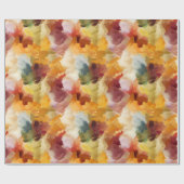 秋の抽象的な絵画 ラッピングペーパー (フラット)