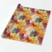 秋の抽象的な絵画 ラッピングペーパー (アンロールド)