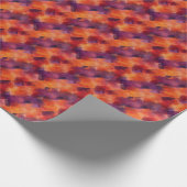 秋の抽象芸術カラフルデザイン ラッピングペーパー (角)