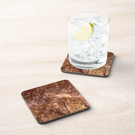 '秋の抽象芸術'コルクコースターセット コースター (右側)
