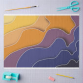 秋の抽象芸術ティッシュペーパー 薄葉紙 (クラフト)