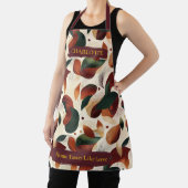 秋の抽象芸術リーフエプロン名前をカスタムする エプロン (インサイチュ)