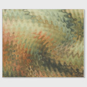 秋の抽象芸術包装紙 ラッピングペーパー (フラット)