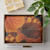 秋の抽象芸術林の木々の葉デコページ 薄葉紙 (ギフト)