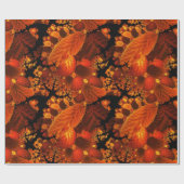秋の抽象芸術林葉の木 ラッピングペーパー (フラット)