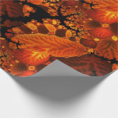 秋の抽象芸術林葉の木 ラッピングペーパー (角)