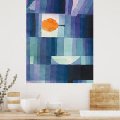 秋の抽象芸術水色ポール・クレーの前触れ ポスター (キッチン)