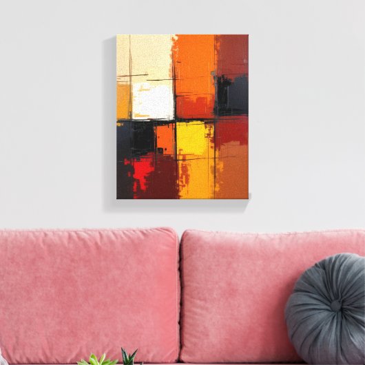 秋の抽象芸術 キャンバスプリント (インサイチュ (リビング))