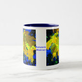 秋の抽象芸術 ツートーンマグカップ (中央)