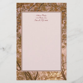 秋の抽象芸術 便箋