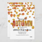 秋の招待状 招待状 (正面/裏面)