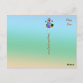 秋の挨拶かかし葉書 ポストカード (裏面)