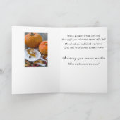 秋の挨拶パンプキかわいらしン(BabeMonetArt) サンキューカード (内部)