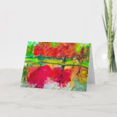 秋の挨拶状 カード (正面)