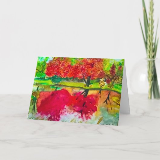 秋の挨拶状 カード (正面)