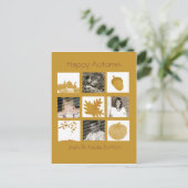 秋の挨拶4枚の写真カード ポストカード (スタンド正面)