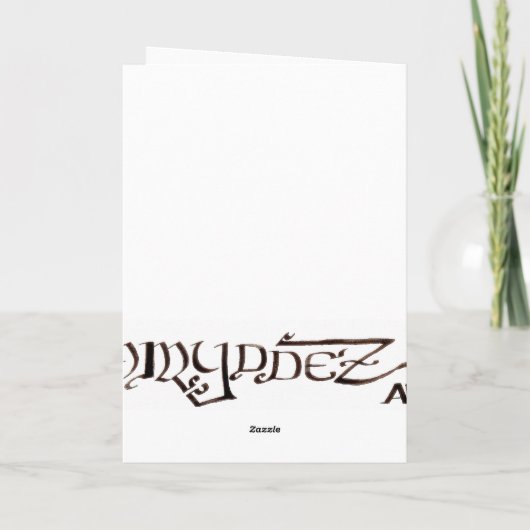 秋の挨拶 カード (裏面)