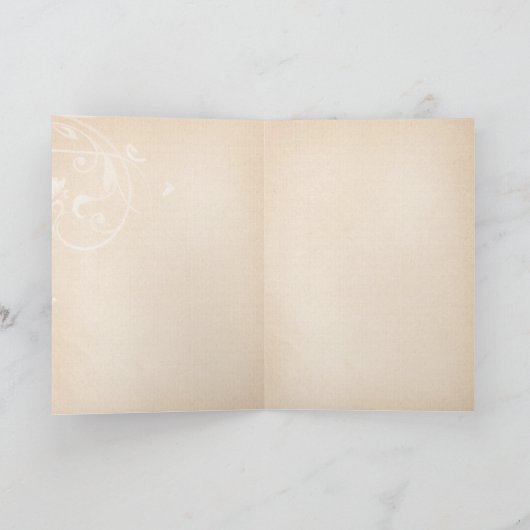 秋の挨拶 カード (内部)