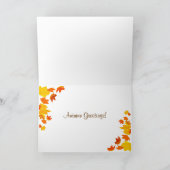 秋の挨拶! カード (内部)