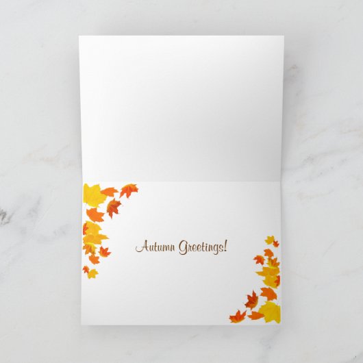 秋の挨拶! カード (内部)