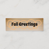 秋の挨拶/ボンボヤージュミニ名刺 スキニー名刺 (裏面)