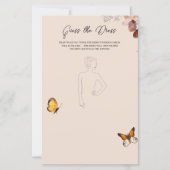 秋の推測ザドレスブライダルシャワーパーティーゲーム (正面)